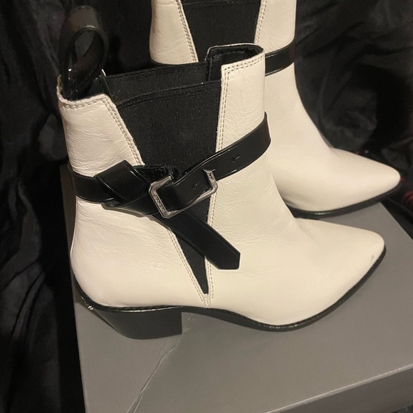 Zadig and Voltaire‎ Tyler Cecilia Vintage White Patent Leather boot size 6 - Picture 9 of 12